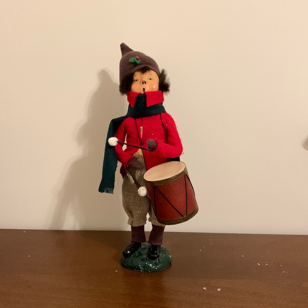 BYERS Choice Ltd. 1983 Drummer Boy Dickens Christmas, Signed Original Sticker